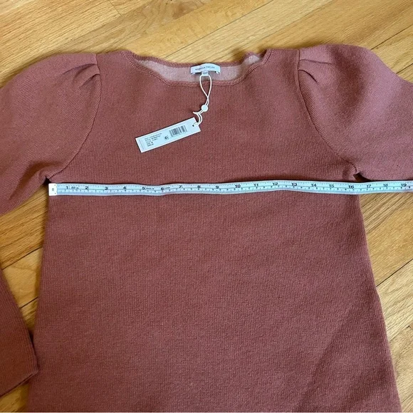 Rebecca Taylor Cashmere Blend Sweater Puff Sleeves Size Medium. NWT - Picture 7 of 12